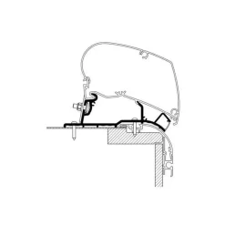 New Thule Adaptateur Caravan Roof LED