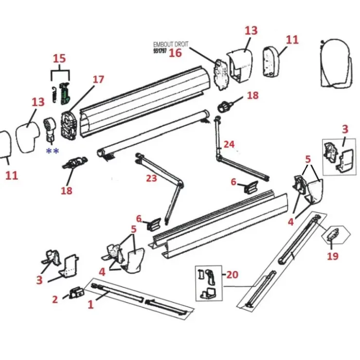 New Thule Pièces détachées Omnistor 5002