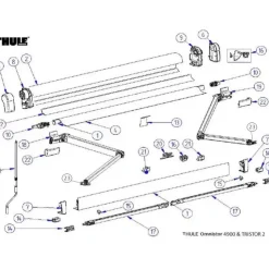 Clearance Thule Pièces détachées TRISTOR 2 & 4900