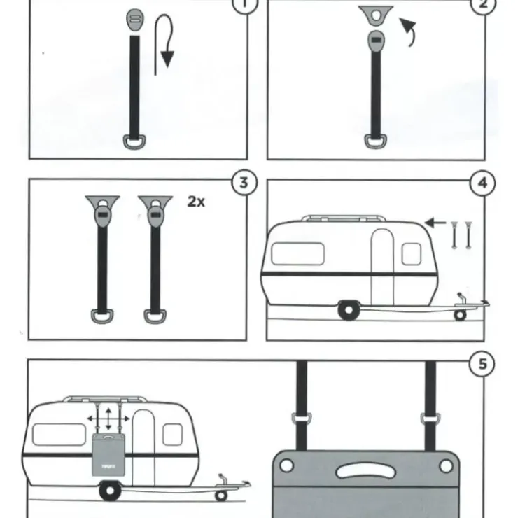 Clearance Thule Strap Kit Organizer