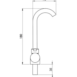 Best Trem Aqua Mitigeur d'eau froide/chaude en laiton chromé
