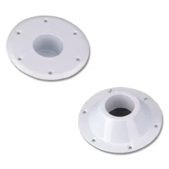 Sale Trem Base en aluminium blanc pour table sur pied central