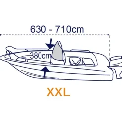 Outlet Trem Housse de bateau 4,25 à 7,10 m