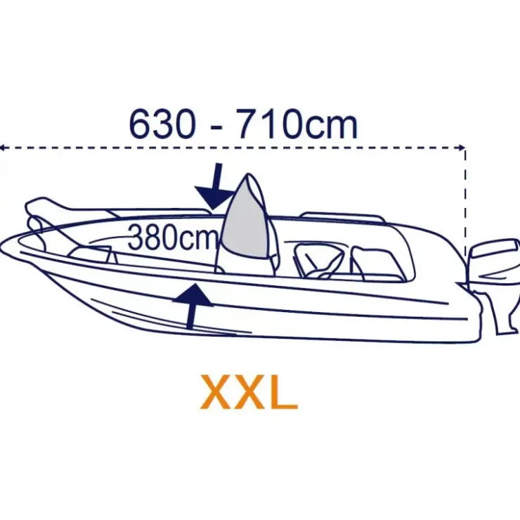 Outlet Trem Housse de bateau 4,25 à 7,10 m
