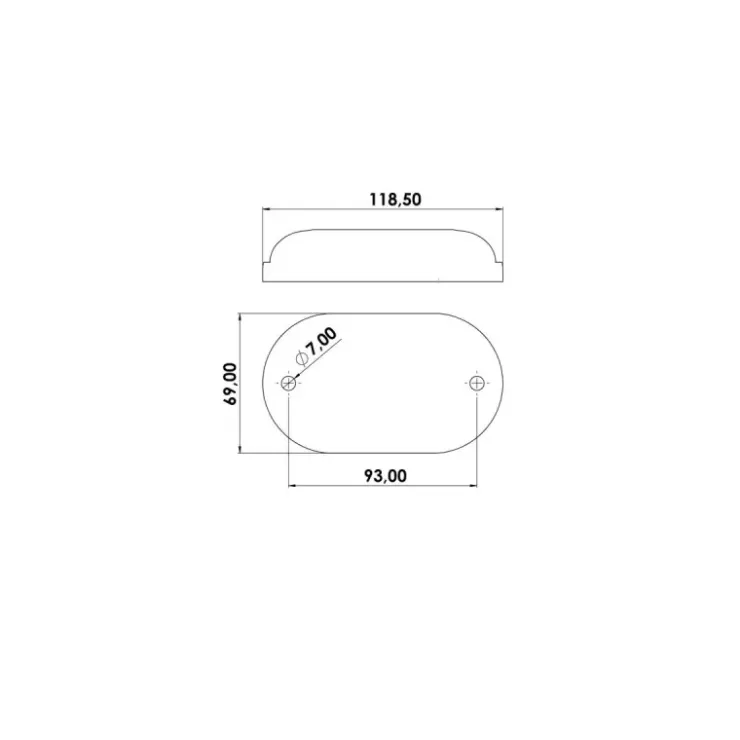 Outlet Trem LED subaquatique noire