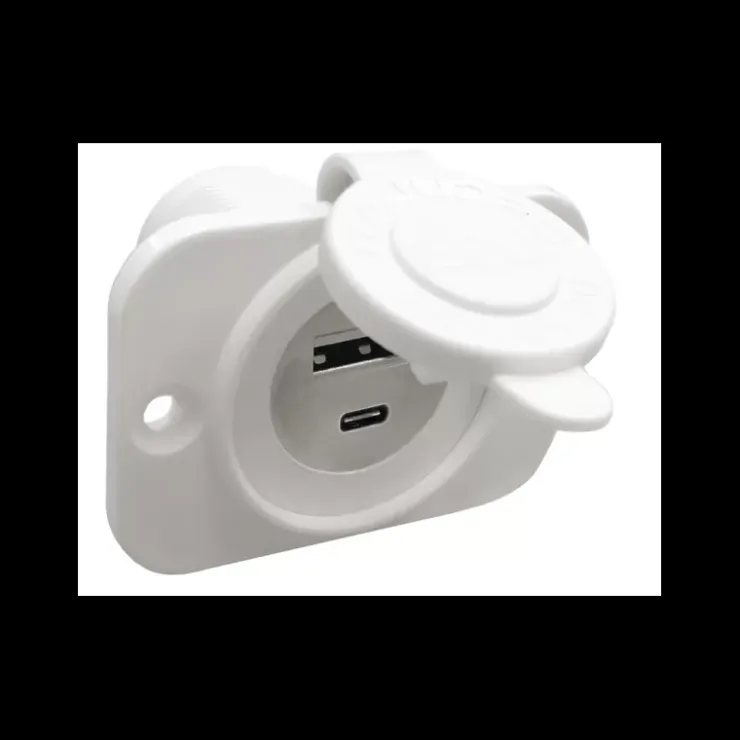 Discount Trem Prise USB-A + USB-C blanc
