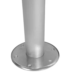 Outlet Trem Table ovale ABS Blanc 70x50cm + pied télescopique et embase