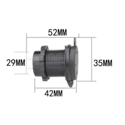 Trem Voltmètre + Prise USB-A 3.0 et USB-C PD