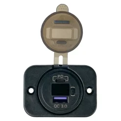 Sale Trem Voltmètre numérique + prise double USB Type A+C