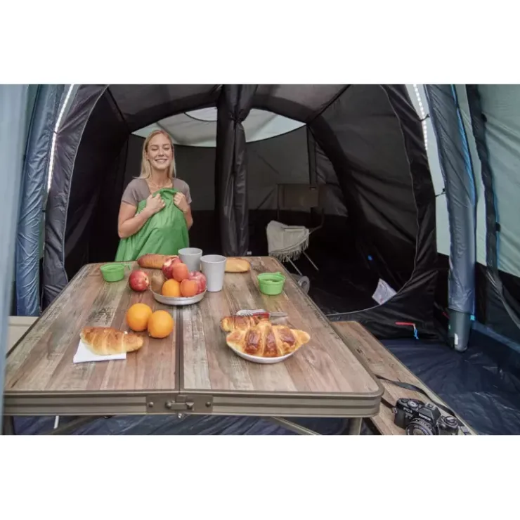 Clearance Trigano Table camping bois flotté + 2 bancs