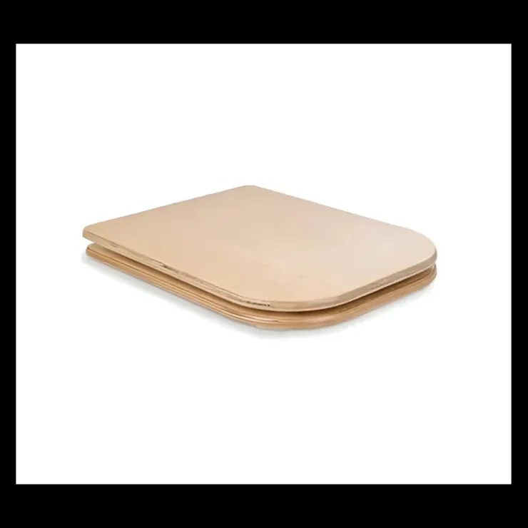 Best Trobolo Siège de toilette en bois avec couvercle