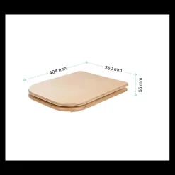 Best Trobolo Siège de toilette en bois avec couvercle
