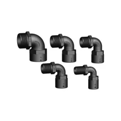 New Trudesign Coude 90° FM fileté fileté BSP noir