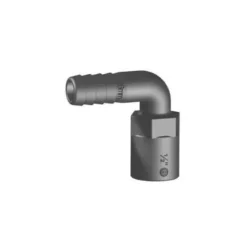 Hot Trudesign Coude 90° FM fileté cannelé noir BSP