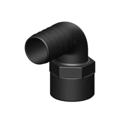 Hot Trudesign Coude 90° FM fileté cannelé noir BSP