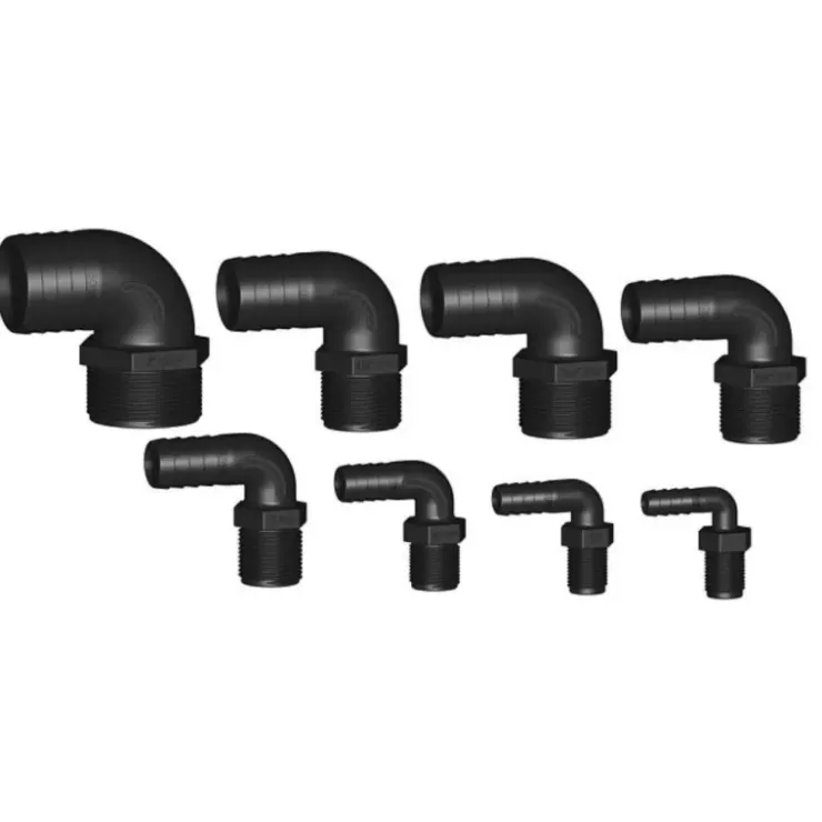 Online Trudesign Coude 90° MM fileté BSP cannelé noir