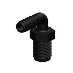 Online Trudesign Coude 90° MM fileté BSP cannelé noir