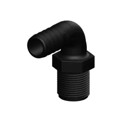 Online Trudesign Coude 90° MM fileté BSP cannelé noir