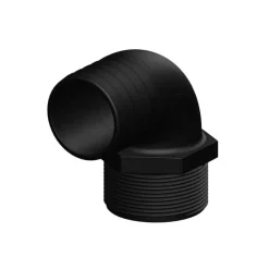 Online Trudesign Coude 90° MM fileté BSP cannelé noir