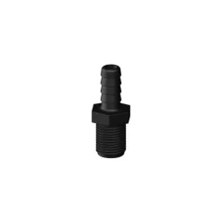Online Trudesign Raccord droit MM inégal fileté cannelé BSP noir