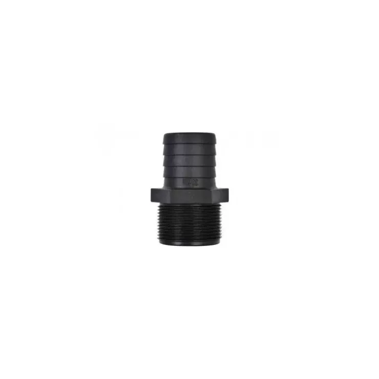 Online Trudesign Raccord droit MM inégal fileté cannelé BSP noir