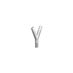 Discount Trudesign Raccord Y cannelé blanc
