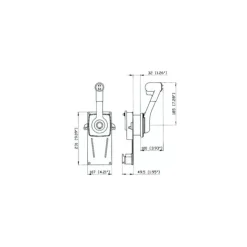 Ultraflex Boîtier B184 commande moteur avec TRIM