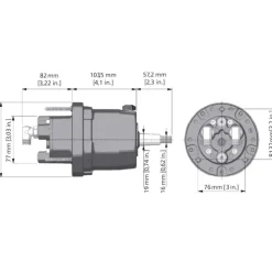 Clearance Ultraflex Kit Hyco-OBS jusqu'à 150 CV | vérin latéral