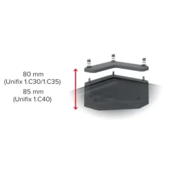 Clearance Uniteck UNIFIX 1.C40 | Kit cornières pour panneaux solaire 40 mm