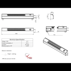 Best VELDO Technology VELDO Radiateur air/eau 1400 W ventilé