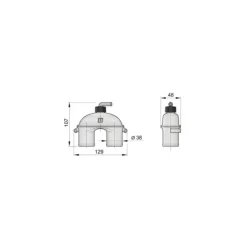 Sale Vetus ASD Coude anti-siphon ø 38 mm