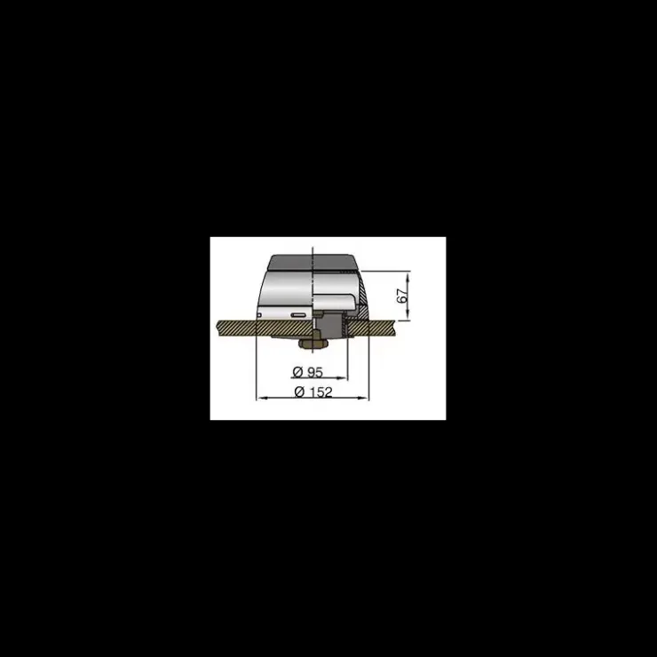 Best Vetus Boîte à dorade inox pour manche inox ø 75/100/125 mm