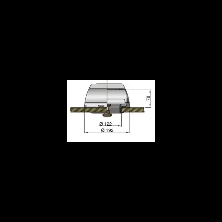Best Vetus Boîte à dorade inox pour manche inox ø 75/100/125 mm
