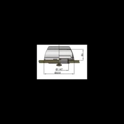 Best Vetus Boîte à dorade inox pour manche inox ø 75/100/125 mm