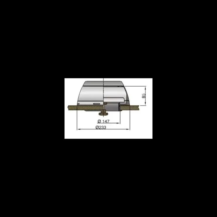 Best Vetus Boîte à dorade inox pour manche inox ø 75/100/125 mm