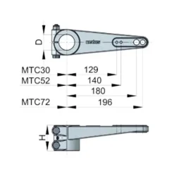 Discount Vetus Bras de mèche alu ø 30 à 40 mm