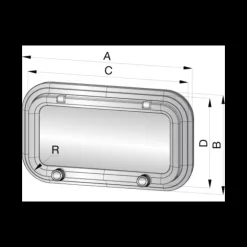 Best Vetus Hublot rectangulaire PZ