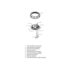 Outlet Vetus ILT Kit de connexion réservoir carburant
