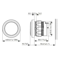 Outlet Vetus Indicateur de niveau d'eau