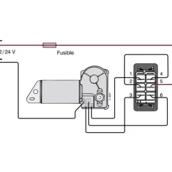 Hot Vetus Interrupteur CS essuie-glace 1 à 2 vitesses