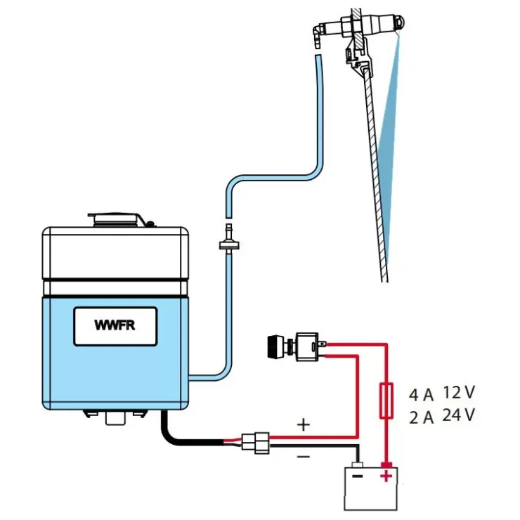 Clearance Vetus Kit lave glace complet 12/24V