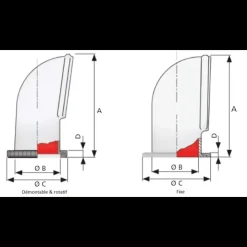 Best Vetus Manche à air silicone ø 125 mm