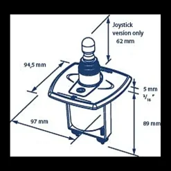 New Vetus Panneau de commande alu à joystick