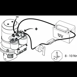 Hot Vetus Propulseur d'étrave conventionnel BOW5524 24V 55 Kg 150 mm