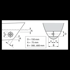 Hot Vetus Propulseur d'étrave conventionnel BOW5524 24V 55 Kg 150 mm