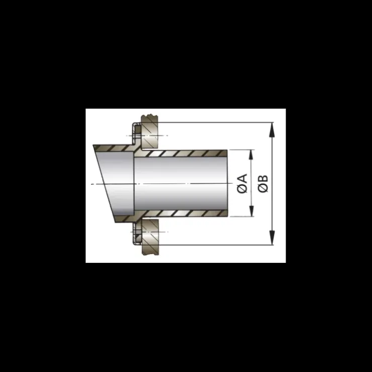 Clearance Vetus Sortie d'échappement EPDM