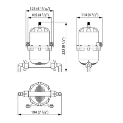 Clearance Vetus Vase d'expansion capacité 0,75 L