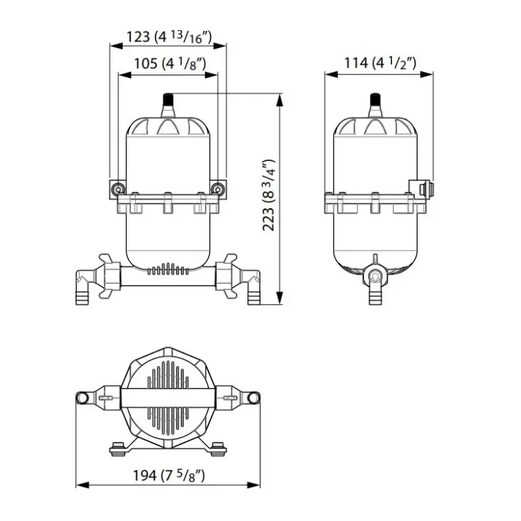 Clearance Vetus Vase d'expansion capacité 0,75 L