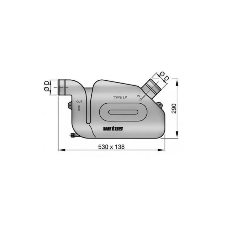 Outlet Vetus Waterlock LP 33 à 121 CV