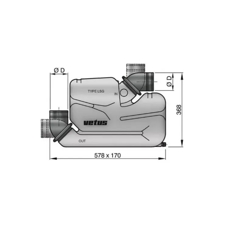 Sale Vetus Waterlock LSG 40 à 121 CV